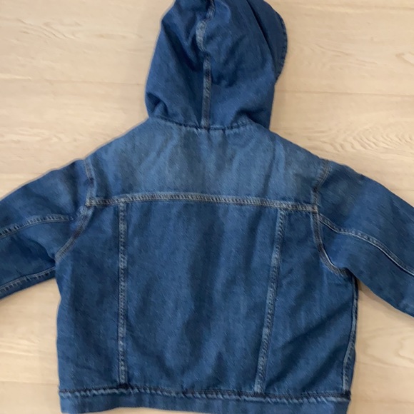 GAP cropped jean Jack with sherpa lining size XS - Picture 4 of 5